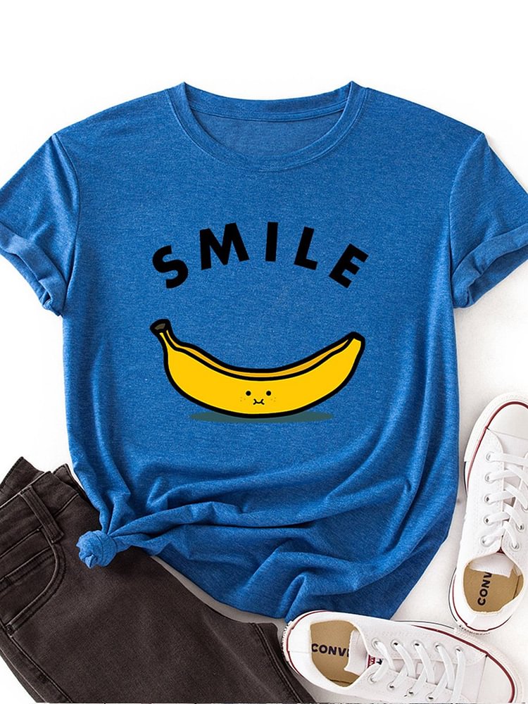 Bestdealfriday Smile Banana Women's T-Shirt