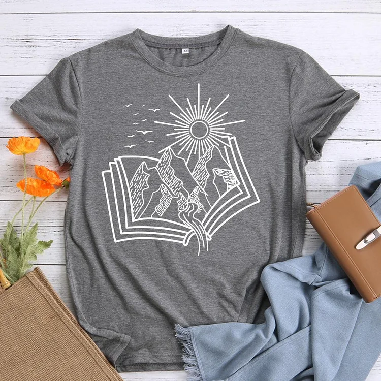 💯Crazy Sale - There Are Sun And Landscape In The Book T-shirt Tee-010658