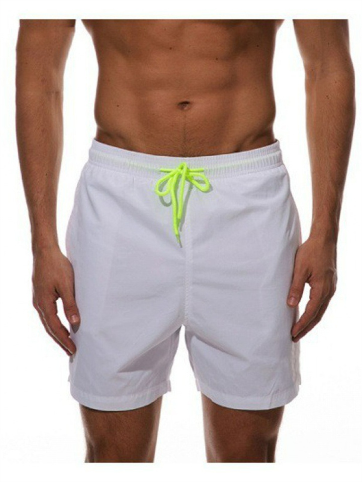 New Summer Sports and Leisure Solid Color Men's Four Shorts Men's Beach Pants