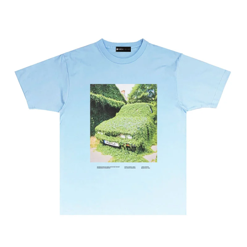 Purple 2023 new fashion T-shirt short sleeves