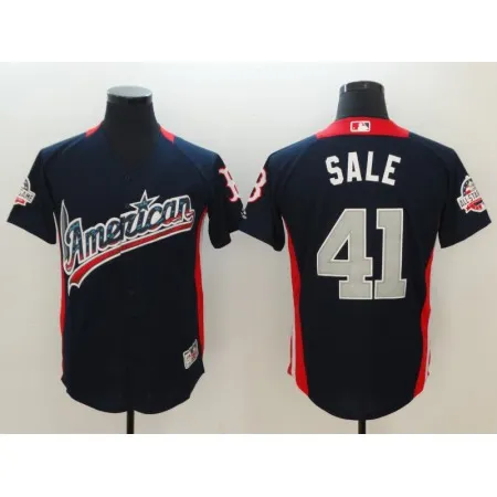 American League #41 Chris Sale Navy 2018 MLB All-Star Game Home Run Derby Jersey RAM2