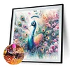 Diamond Painting - Full Round Drill - Peacock(Canvas|40*40cm)