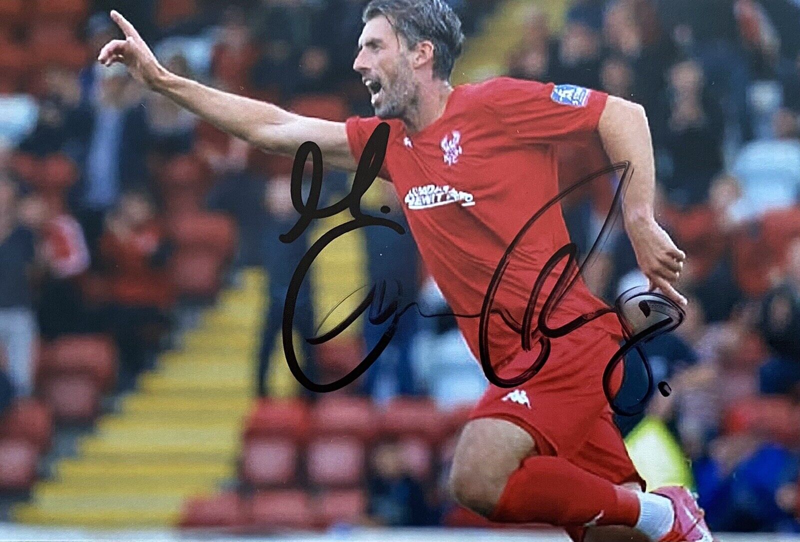 Mark Carrington Genuine Hand Signed Kidderminster Harriers 6X4 Photo Poster painting