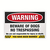 6pcs - Warning - Warning Vintage Metal  Sign (8*12Inch) 
