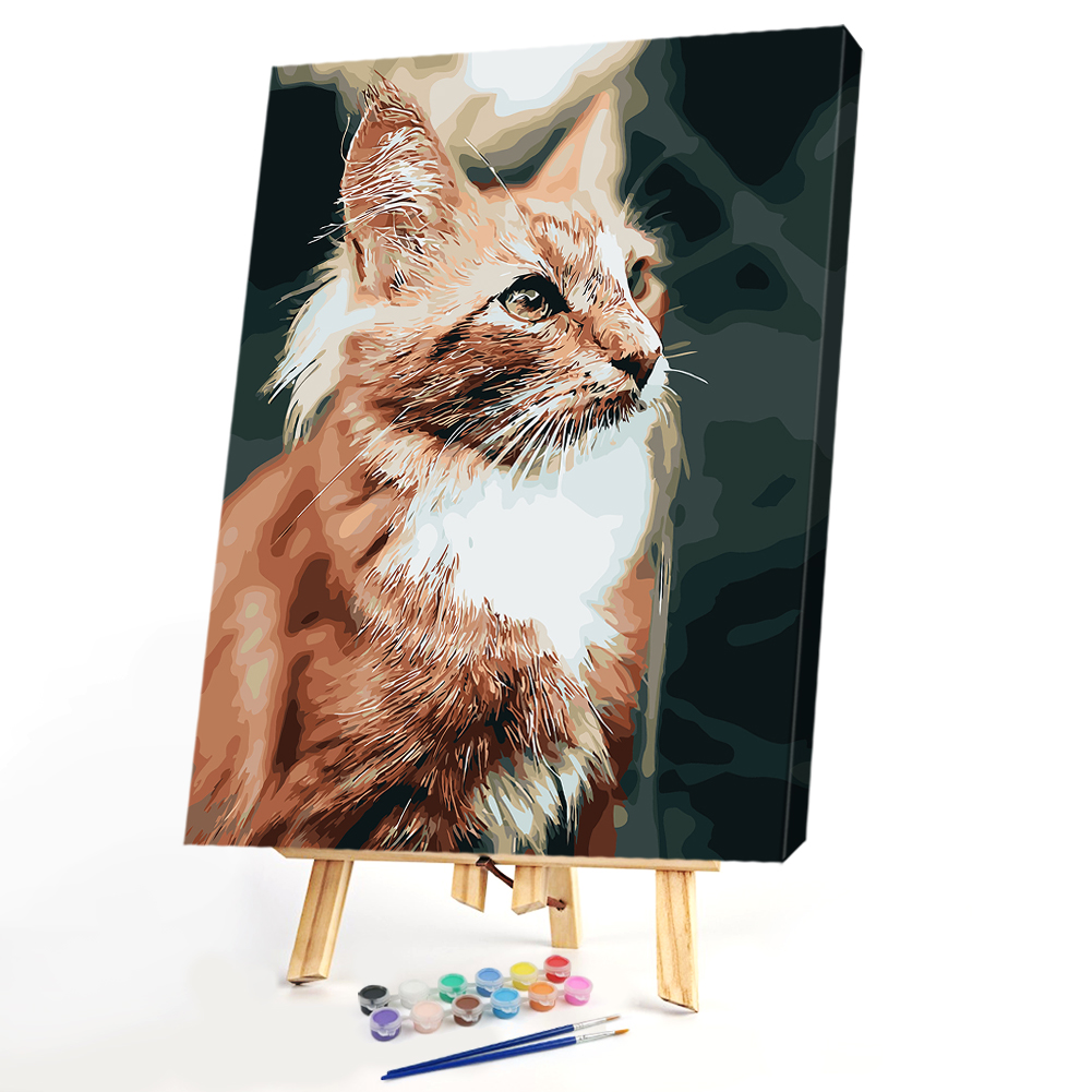 

40*50CM Paint By Numbers-Cat, 501 Original