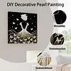 (25x25cm)DIY Pearl Painting Framed Handmade Pearl Material Art Kit Living Room Decor