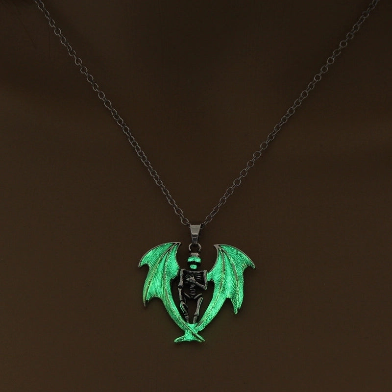 Fashion Printing Alloy Plating Halloween Men’S Necklace