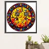 (50*50cm)Stained Glass Halloween - Full Round Drill Diamond Painting