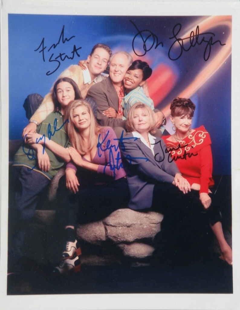 3RD ROCK FROM The Sun Cast Signed Photo Poster painting X5 John Lithgow, Kristen Johnston, French Stewart, Joseph Leonard Gordon-Levitt wcoa