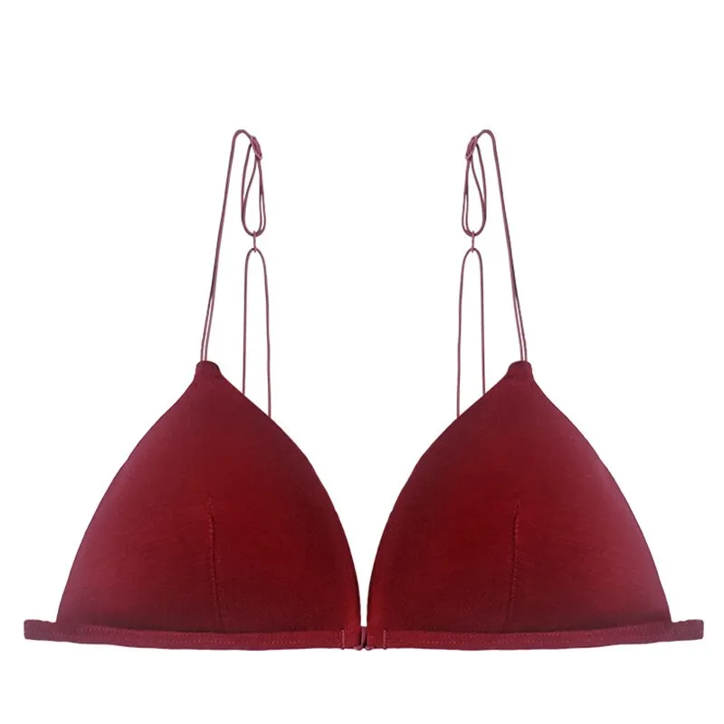 Fashion sexy seamless front open bra ladies bra comfortable underwear wireless underwear ladies summer bra seamless bra