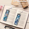 (US Local)Christmas House A5 Size Diamond Painting Notebook Set with 4Pcs Bookmark Gift