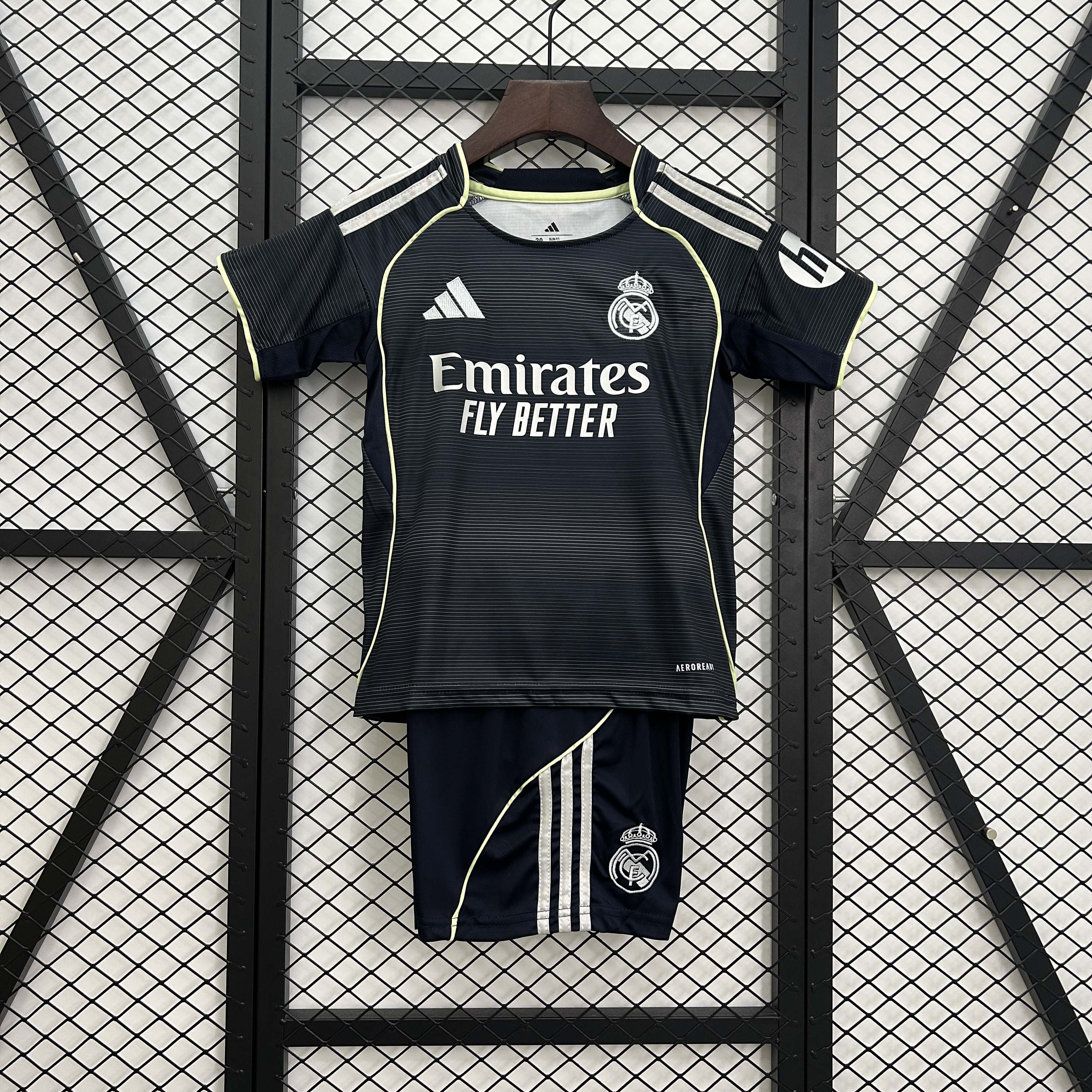 2025-2026 Kids Real Madrid Away Football Shirt 1:1 Thai Quality- Maxi Kit