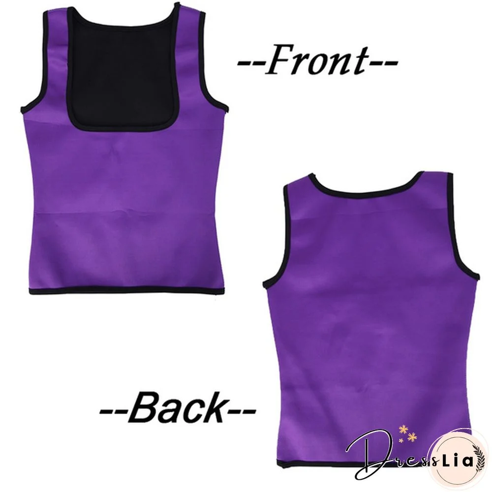 Women Waist Trainer Vest Slimming Corset Sweat Suits Neoprene Sauna Vest Workout Tank Tops Weight Loss Postpartum Body Shaper Shirt