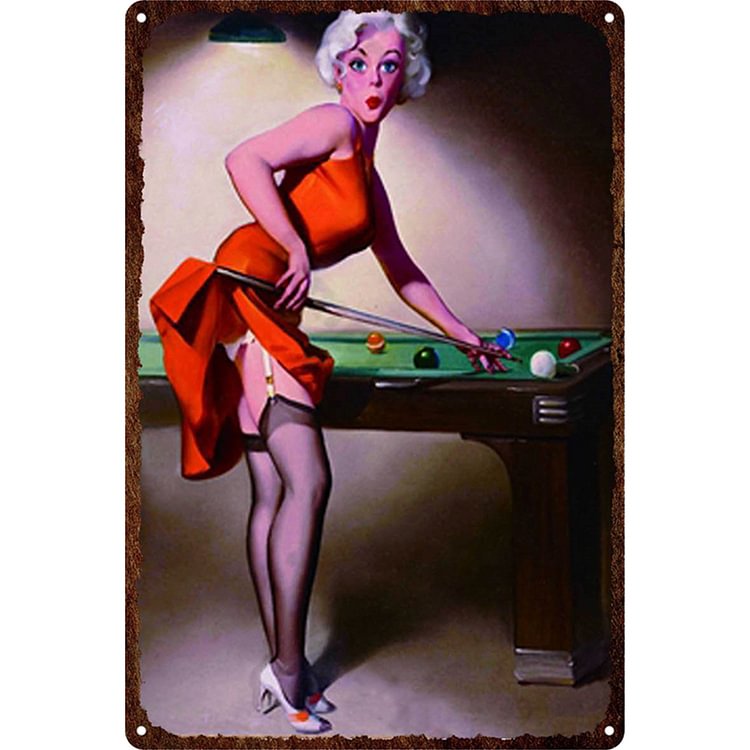 【20*30cm/30*40cm】Sexy Pin Up Girl - Vintage Tin Signs/Wooden Signs