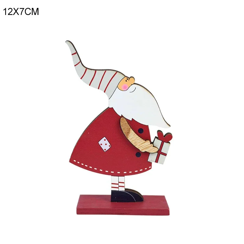Wooden Reindeer Christmas Decoration DIY Wood Crafts Xmas Ornaments for Christmas Party Home Table Decorations New Year 2020
