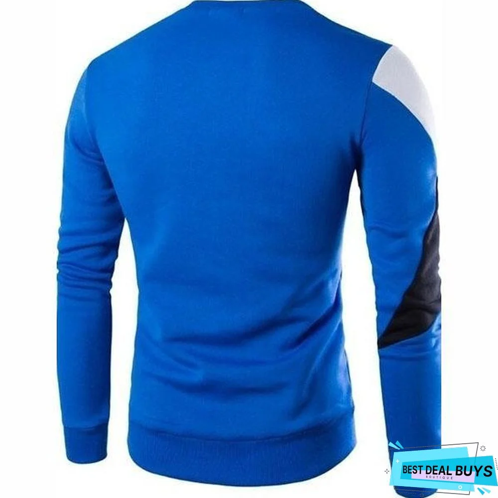 Men's Fashion Casual Teaching Long Sleeve Sweatshirt