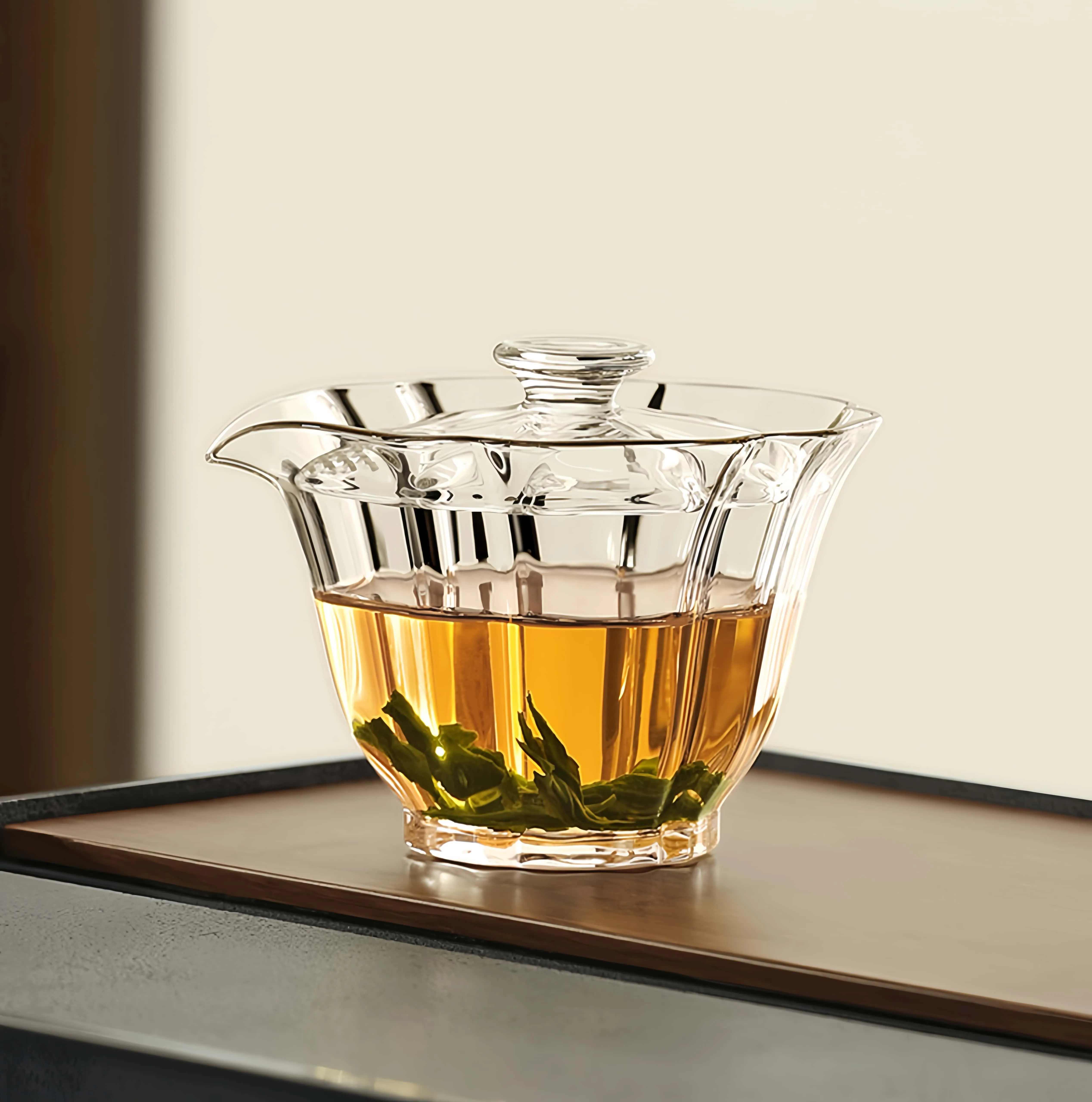 FromTea "Petal" High-Borosilicate Glass Teapot 河间市古逸风玻璃制品厂_Fromtea&reg; Official Store