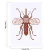 8pcs Insect DIY Mini Round Diamond Painting Set 12x17cm
