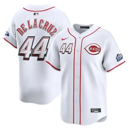 Youth Cincinnati Reds #44 Elly De La Cruz  White 2025 MLB Speedway Classic Home Limited Player Jersey