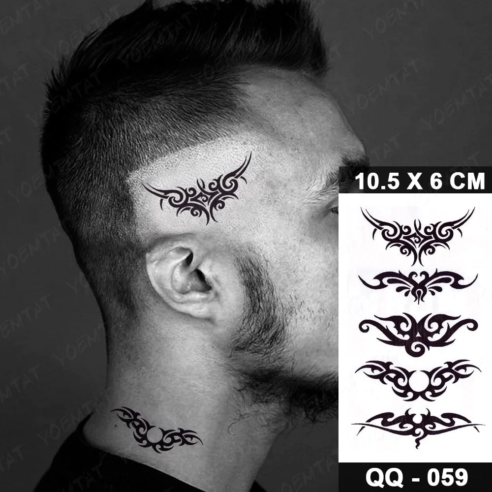 Waterproof Temporary Tattoo Sticker Lace Lotus Totem Flash Tatoo Black Henna Mandala Hand Wrist Fake Tatto For Body Art Women