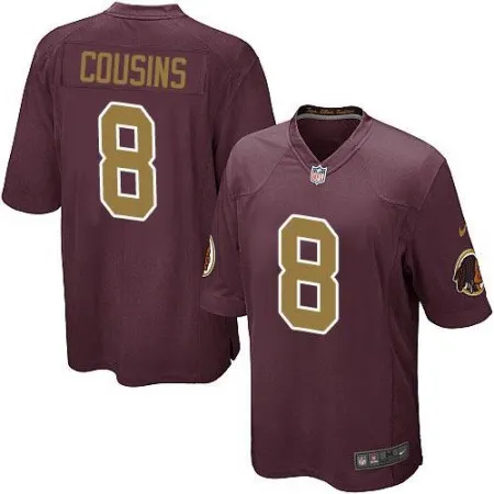 Redskins #8 Kirk Cousins Burgundy Red Alternate Youth Stitched NFL Elite Jersey