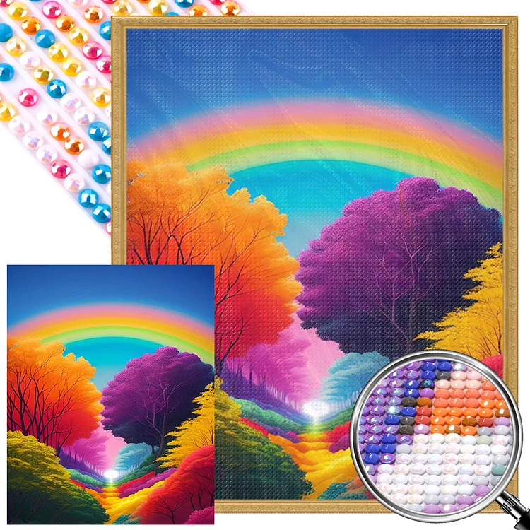 5D DIY Full Round Drill Partial AB Diamond Painting Landscapes Kit Decor