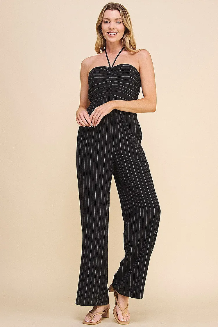 Cubana Striped Jumpsuit