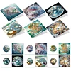 12Pcs Beach Crab Seashell DIY Diamond Painting Greeting Cards for Adults Gifts