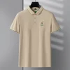 Pure cotton high-end embroidered lapel polo shirt