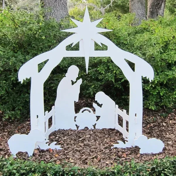 Willowtrain Holy Night Outdoor Christmas Nativity Set