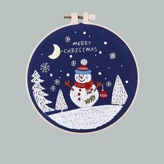 Christmas Embroidery Set - 1Pcs