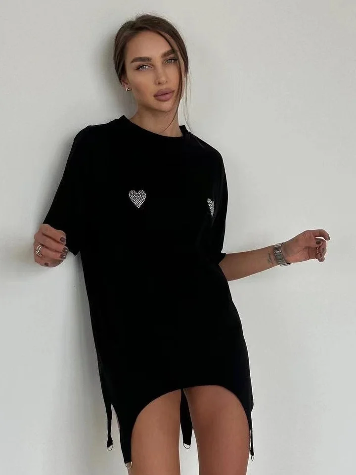 Athvotar Athvotar Blouse Women Wear Four Seasons Fashion Irregular Long-Sleeved T-Shirt Hot Girls