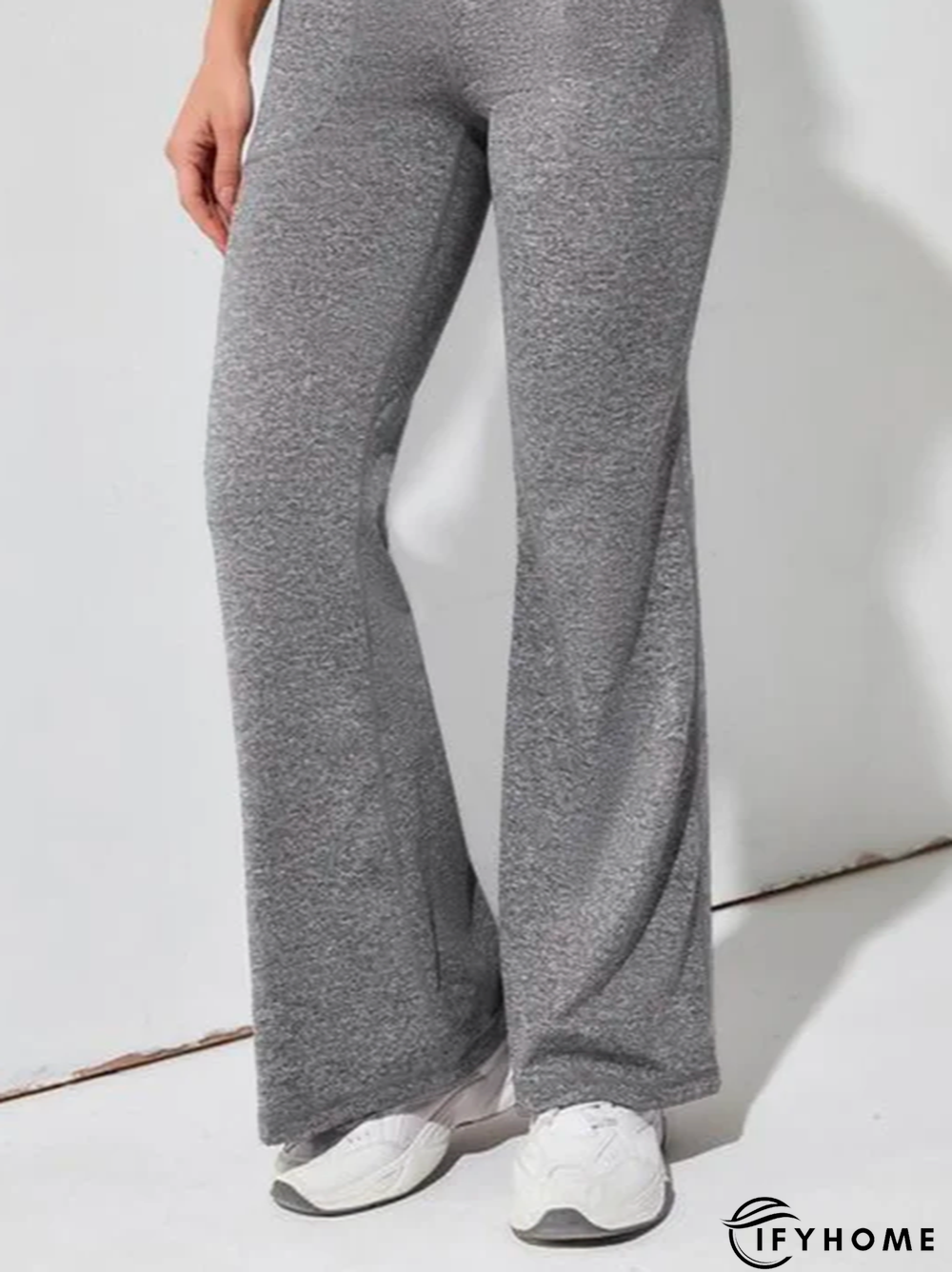 Gray Casual Plain Sweatpants | IFYHOME
