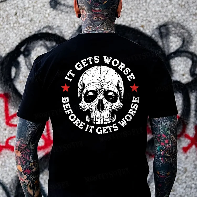 It Gets Worse Before It Gets Worse Monkey T-shirt