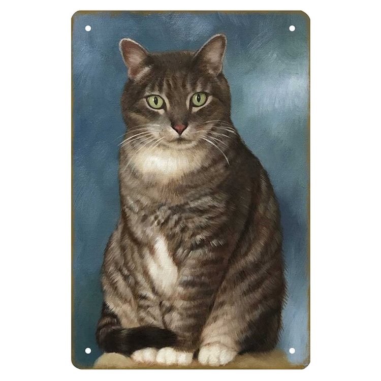 Cute Cat - Vintage Tin Signs/Wooden Signs - 7.9x11.8in & 11.8x15.7in