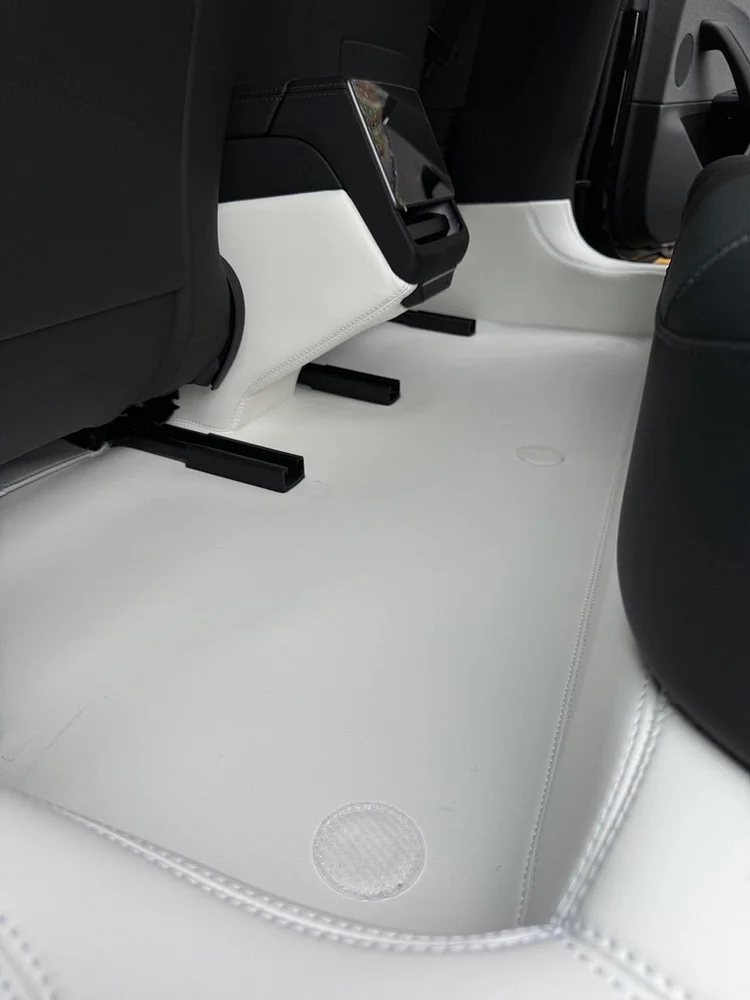 Tesla Model 3 Highland Full Coverage Leather Floor Mats All weather Anti slip Waterproof Soft Surround Floor Liners