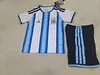 Joyfball 2025 Kids Size Argentina National Team Home Football Shirt