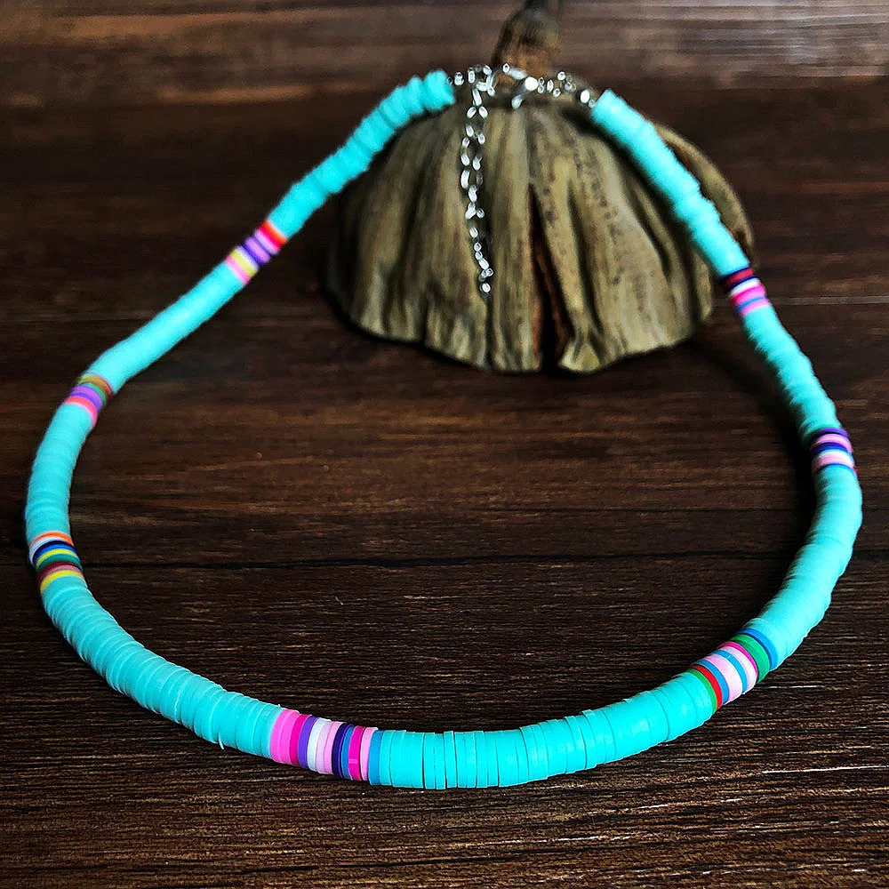 Women's Bohemia Style With Colorful Necklace