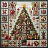 Weihnachtsbaum - runder Bohrer Diamantmalerei - 50*50cm