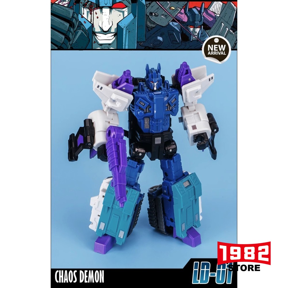 MFT NBF NB-01 Triple CHAOS DEMON - Mini Transformers Action Figure, New Collectible Toy Model, 3-Mode Deformable Robot, Premium Miniature Figurine, Hobbyist Display Piece, US Fan-Friendly Transformer Toy