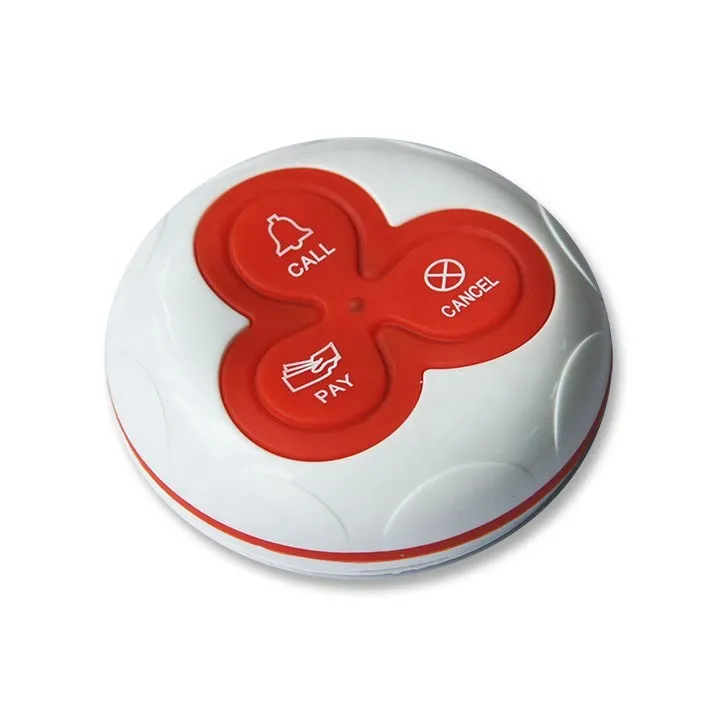 433.92MHz 3 button waterproof wireless calling button YK500-3N wireless guest calling system wireless waiter call