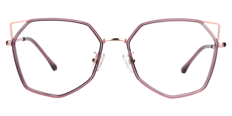 Aviva Helllila Geometrisch Brille  Helllila