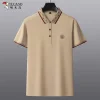 Embroidered Breathable Business Casual Solid Color Polo Shirt