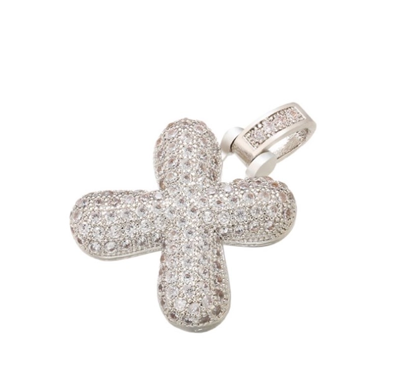 Copper Zircon Letter Pendant