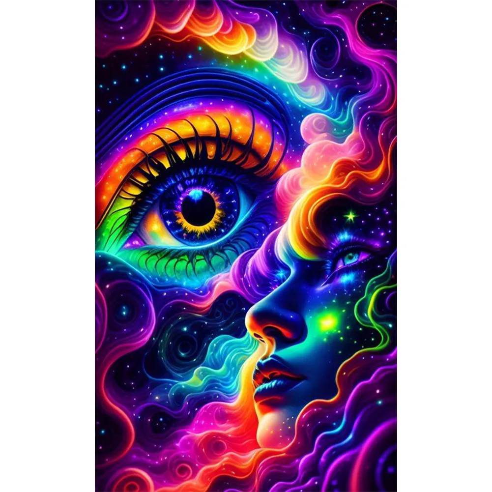 Diamond Painting - Full Round Drill - Colorful Cloud Eye(Canvas|40*65cm)