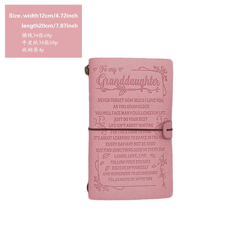 Creative Letter Imitation Leather Stationery Travel Journal Book Notebook