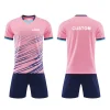 Custom Sublimation Design Sports Soccer Uniform 100% Polyester Soccer Wear Quick Dry Comfortable Men Soccer Uniform