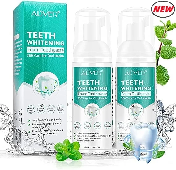 🦷LAST DAY 50% Off - Teeth Whitening Mousse 🔥BUY 2 FREE SHIPPING