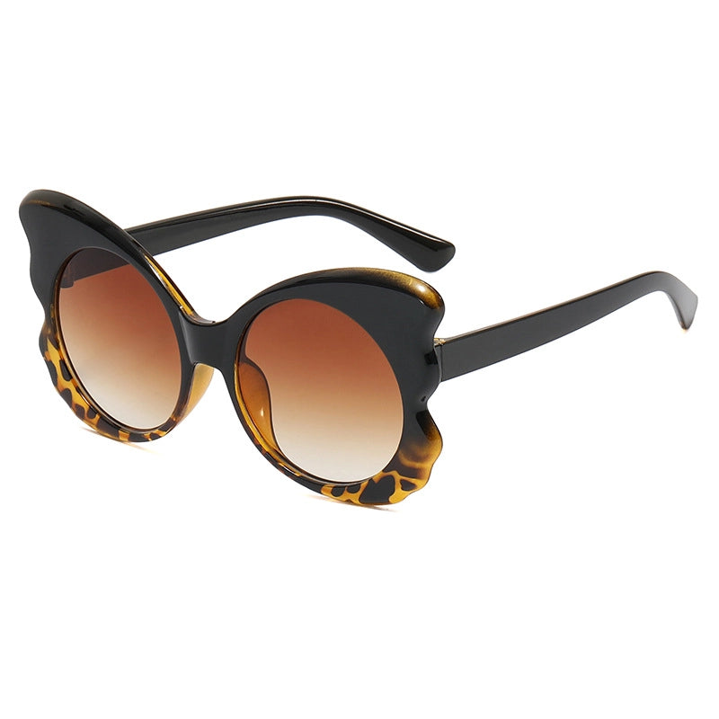 Retro Solid Color Ac Oval Frame Full Frame Women’s Sunglasses