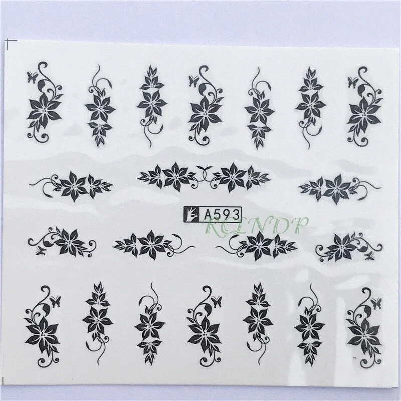 Nail sticker art decoration slider fox wolf animal adhesive design Water decal manicure lacquer accessoires polish foil